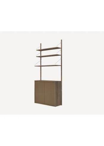 FRAMA - Shelving system - Shelf Library H1852 | Cabinet - Dark H1852 | Cabinet Section | M