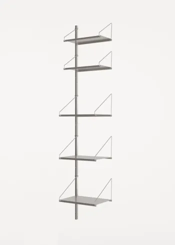 FRAMA - Reolsystem - Shelf Library H1852 / W40 Add-On Section - Stainless Steel