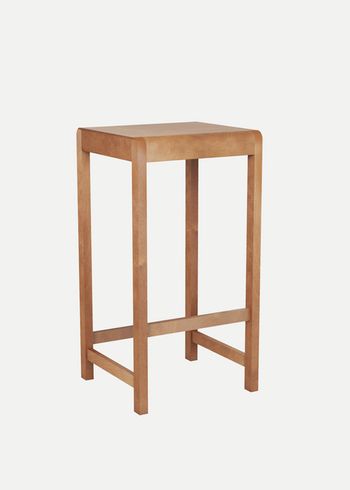 FRAMA - Sgabello - 01 stool - Warm Brown Wood - H76