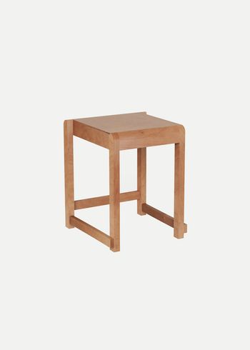 FRAMA - Skammel - Low stool 01 - Warm Brown Wood