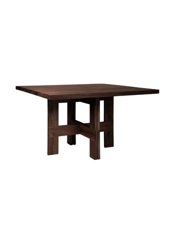 FRAMA - Dining Table - Farmhouse Trestle Table / Square - Dark Oak