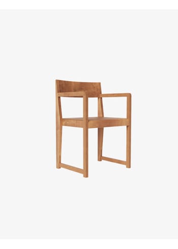 FRAMA - Krzesło do jadalni - Easy 01 Armrest Chair - Warm Brown
