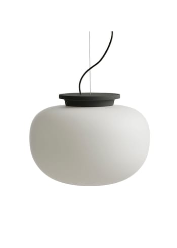 Frandsen - Lámpara de techo - Supernate Pendant - Opal White/Black - Ø38