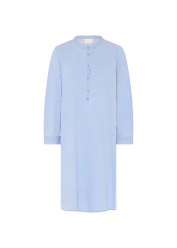 FRAU - Sukienka - Barcelona LS Long Denim Shirt - Light Blue Denim