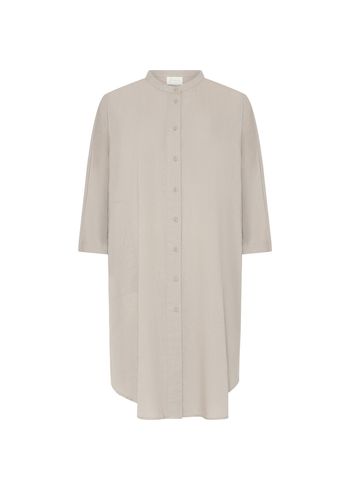 FRAU - Sukienka - Seoul 2/4 Long Linen Shirt - Pure Cashmere
