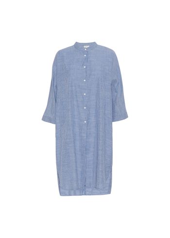 FRAU - Robe - Seoul 2/4 Long Shirt - Medium Blue Stripe