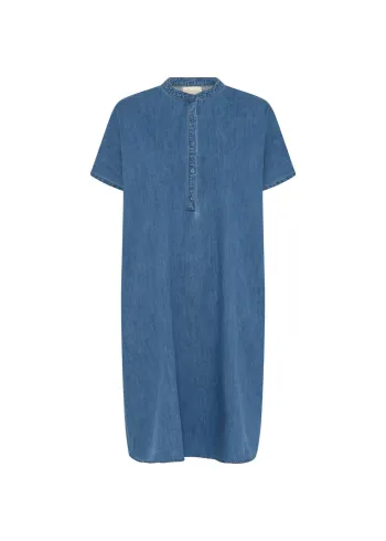 FRAU - Dress - Seoul SS Denim Dress - Medium Blue Denim
