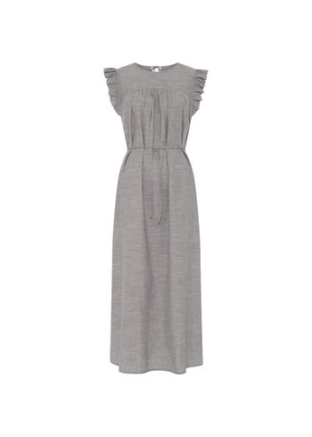 FRAU - Robe - Stockholm SL Long Dress - Coffee Quartz Stripe