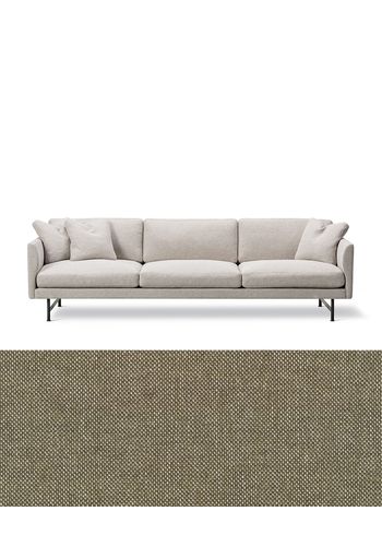 Fredericia Furniture - 3 Personers Sofa - Calmo Sofa 80 5623 by Hugo Passos - Clay 15 / Mat Chrome