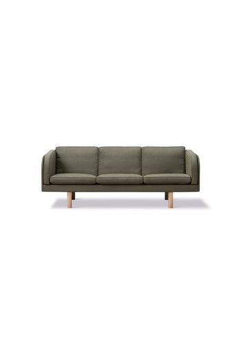 Fredericia Furniture - 3 Person Sofa - JG Sofa 6523 by Jørgen Gammelgaard - Fiord 961 / Light Oiled Oak