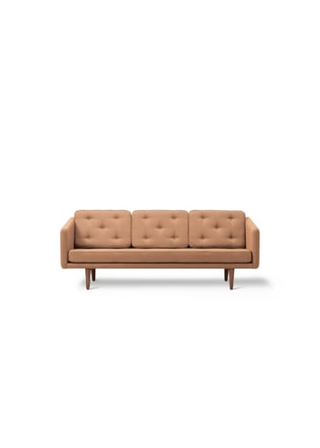 Fredericia Furniture - Soffa för 3 personer - No. 1 Sofa 2003 by Børge Mogensen - Re-wool 568 / Smoked oak