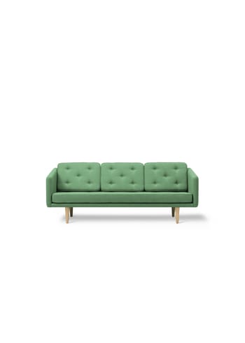 Fredericia Furniture - 3 Personers Sofa - No. 1 Sofa 2003 by Børge Mogensen - Re-wool 967 / Oak oil