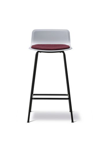 Fredericia Furniture - Barkruk - Pato 4 Leg Stool 4316 by Welling/Ludvik - Seat Upholstery - Stone/Divina Melange 581