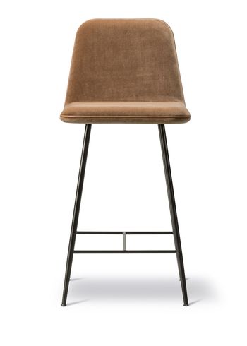 Fredericia Furniture - stołek barowy - Spine Metal Barstool 1931 by Space Copenhagen - Harald 343 / Black Steel