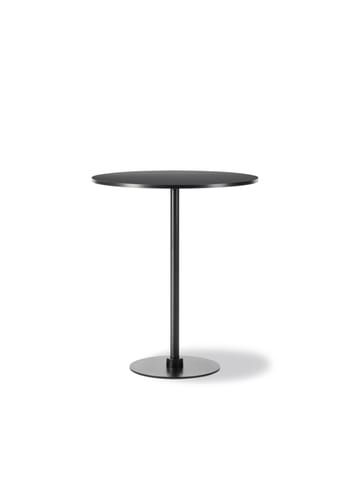 Fredericia Furniture - Cafe-table - Plan Column Table 6629 / By Edward Barber & Jay Osgerby - Black Laminate / Black