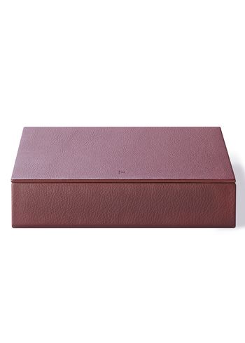 Fredericia Furniture - Caixas - Leather Box 8298 by August Sandgren - Omni 293 Burnt Sienna