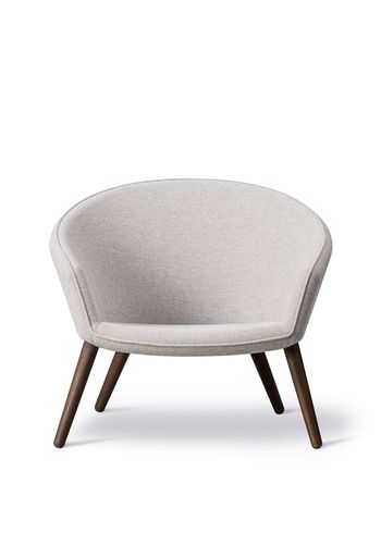 Fredericia Furniture - Fauteuil - Ditzel Lounge Chair 2631 by Nanna Ditzel - Clay 12 / Smoked Lacquered Oak