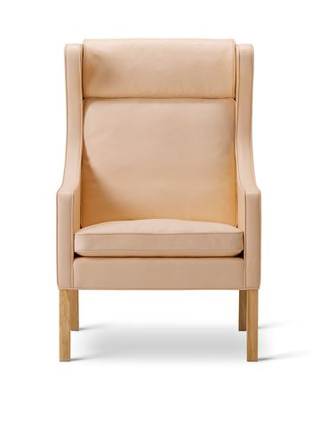 Fredericia Furniture - Fauteuil - Mogensen Wing Chair 2204 by Børge Mogensen - Vegeta 90 Natural / Soaped Oak