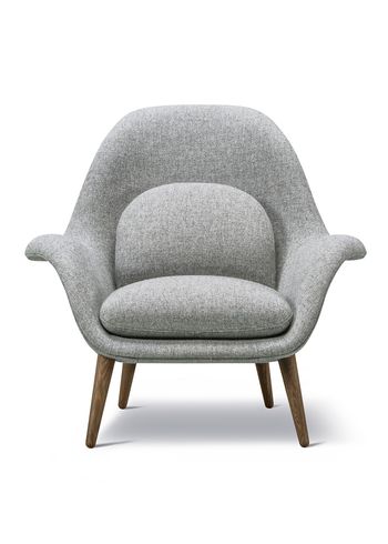 Fredericia Furniture - Fauteuil - Swoon Dining Armchair 1770 by Space Copenhagen - Hallingdal 130 / Smoke Stained Oak