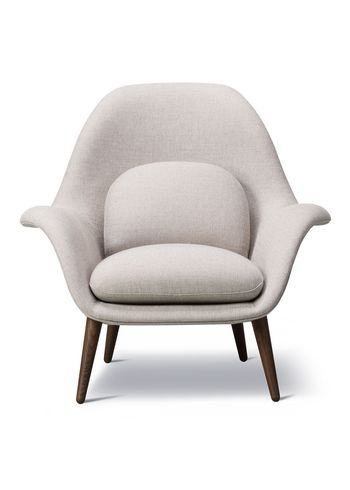 Fredericia Furniture - Fauteuil - Swoon Dining Armchair 1770 by Space Copenhagen - Sunniva 717 / Smoke Stained Oak