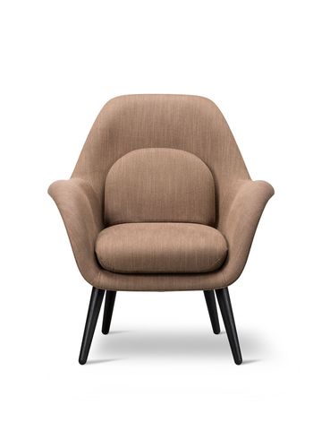 Fredericia Furniture - Fauteuil - Swoon Lounge Petit Chair 1774 by Space Copenhagen - Sinequanon 037 / Black Lacquered Oak