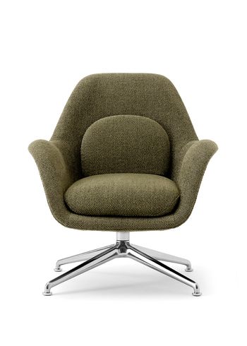 Fredericia Furniture - Fauteuil - Swoon Lounge Petit Chair 1776 by Space Copenhagen - Safire 005 / Polished Aluminium