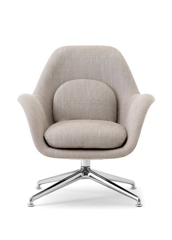 Fredericia Furniture - Fauteuil - Swoon Lounge Petit Chair 1776 by Space Copenhagen - Sinequanon 001 / Polished Aluminium