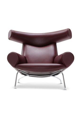Fredericia Furniture - Fauteuil - Wegner Ox Chair 1000 by Hans J. Wegner - Max 93 Indian Red