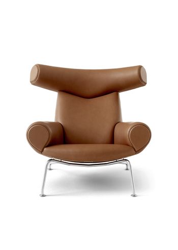 Fredericia Furniture - Fauteuil - Wegner Ox Chair 1000 by Hans J. Wegner - Max 95 Cognac