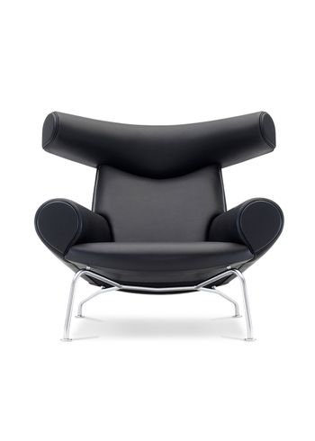 Fredericia Furniture - Fauteuil - Wegner Ox Chair 1000 by Hans J. Wegner - Primo 88 Black