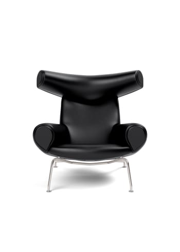 Fredericia Furniture - Armchair - Wegner Ox Chair 1000 by Hans J. Wegner - Primo 88 Black