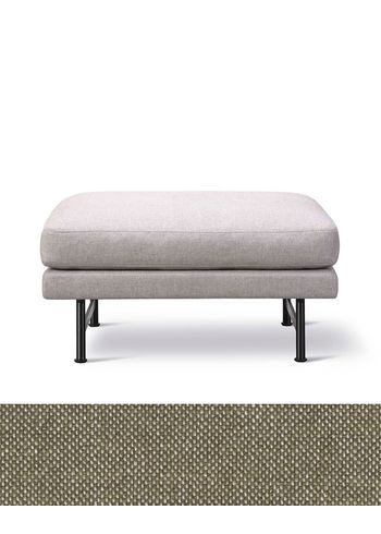 Fredericia Furniture - Puf - Calmo Ottoman 80 5620 by Hugo Passos - Clay 15 / Mat Chrome