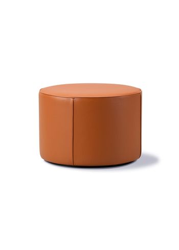 Fredericia Furniture - Puff - Mono Pouf 7423 by Due & Trampedach - Omni 307 Cognac