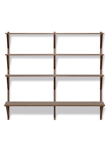 Fredericia Furniture - Libreria - BM29 Shelf 2900 by Børge Mogensen - Lacquered Walnut