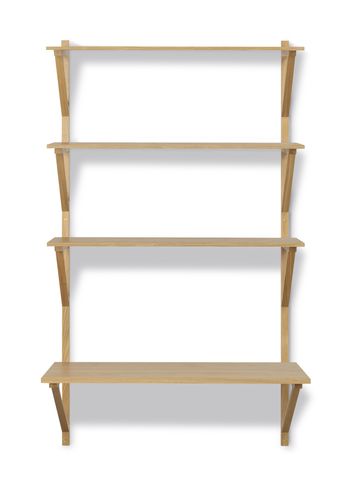 Fredericia Furniture - Libreria - BM29 Shelf 2901 by Børge Mogensen - Lacquered Oak