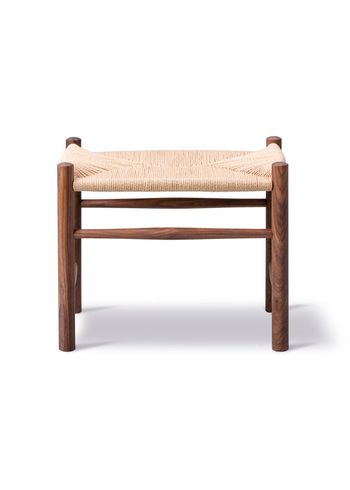 Fredericia Furniture - Stool - Wegner J16 Stool 16002 by Hans J. Wegner - Oiled Walnut / Natural Paper Cord