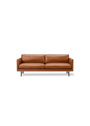 Fredericia Furniture - Sofa - Calmo Sofa 95 5652 by Hugo Passos - Primo 75 Cognac / Black