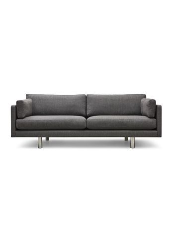 Fredericia Furniture - Couch - EJ220 2-seater Sofa 2052 by Erik Jørgensen - Foss 192 / Brushed Chrome