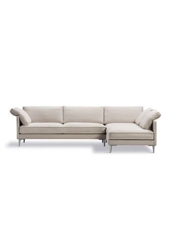 Fredericia Furniture - Kanapa - EJ295 Chaise Sofa 2945 by Erik Jørgensen Studio - Anta 214/Chrome