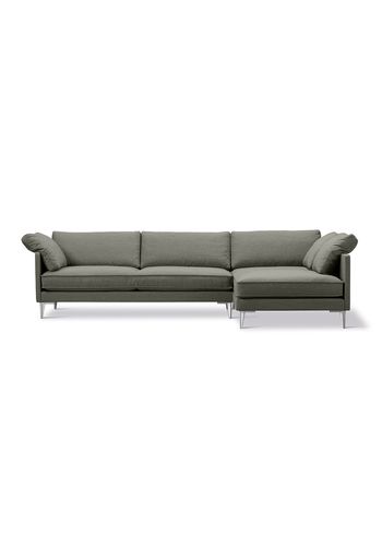 Fredericia Furniture - Couch - EJ295 Chaise Sofa 2945 by Erik Jørgensen Studio - Foss 952/Chrome