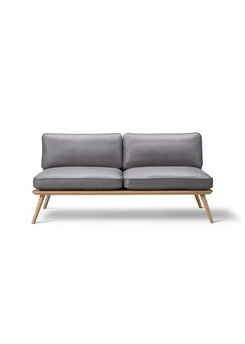 Fredericia Furniture - Sofa - Spine Lounge Suite Sofa 1712 by Space Copenhagen - Primo 74 Umbra Grey / Lacquered Oak