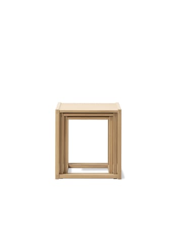 Fredericia Furniture - Tavolino da caffè - BM375 Nesting Tables / By Børge Mogensen - Oak Light Oil