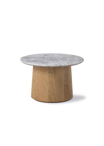 Fredericia Furniture - Soffbord - Niveau Coffee Table 6804 by Cecilie Manz - Oiled Ash / Tundra Grey