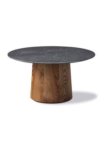 Fredericia Furniture - Tavolino da caffè - Niveau Coffee Table 6806 by Cecilie Manz - Brown Stained Ash / Black Marquina