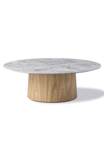 Fredericia Furniture - Sohvapöytä - Niveau Coffee Table 6811 by Cecilie Manz - Oiled Ash / Tundra Grey