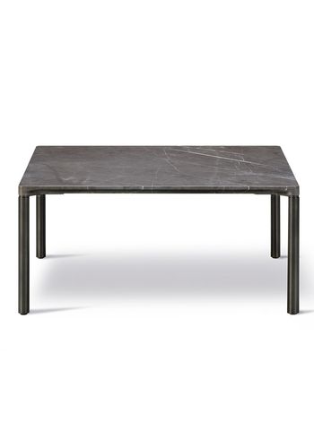 Fredericia Furniture - Mesa de centro - Piloti Stone Table 6750 by Hugo Passos - Grey Pietra (Kendzo) Marble
