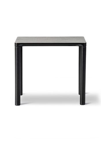 Fredericia Furniture - Sofabord - Piloti Wood Table 6700 by Hugo Passos - H35 - Black Lacquered Oak