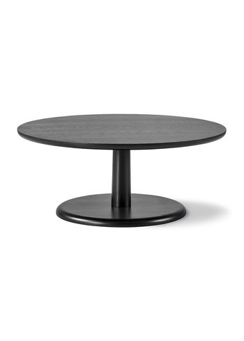 Fredericia Furniture - Salontafel - Pon Side Table 1295 by Jasper Morrison - Black Lacquered Oak