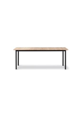 Fredericia Furniture - Eettafel - Plan Table Extendable 6632 / By Edward Barber & Jay Osgerby - Oak Light Oil / Black