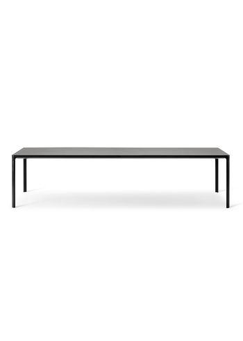 Fredericia Furniture - Table à manger - MESA Table 4630 by Jørgen Gammelgaard - Black Linoleum / Black Aluminium